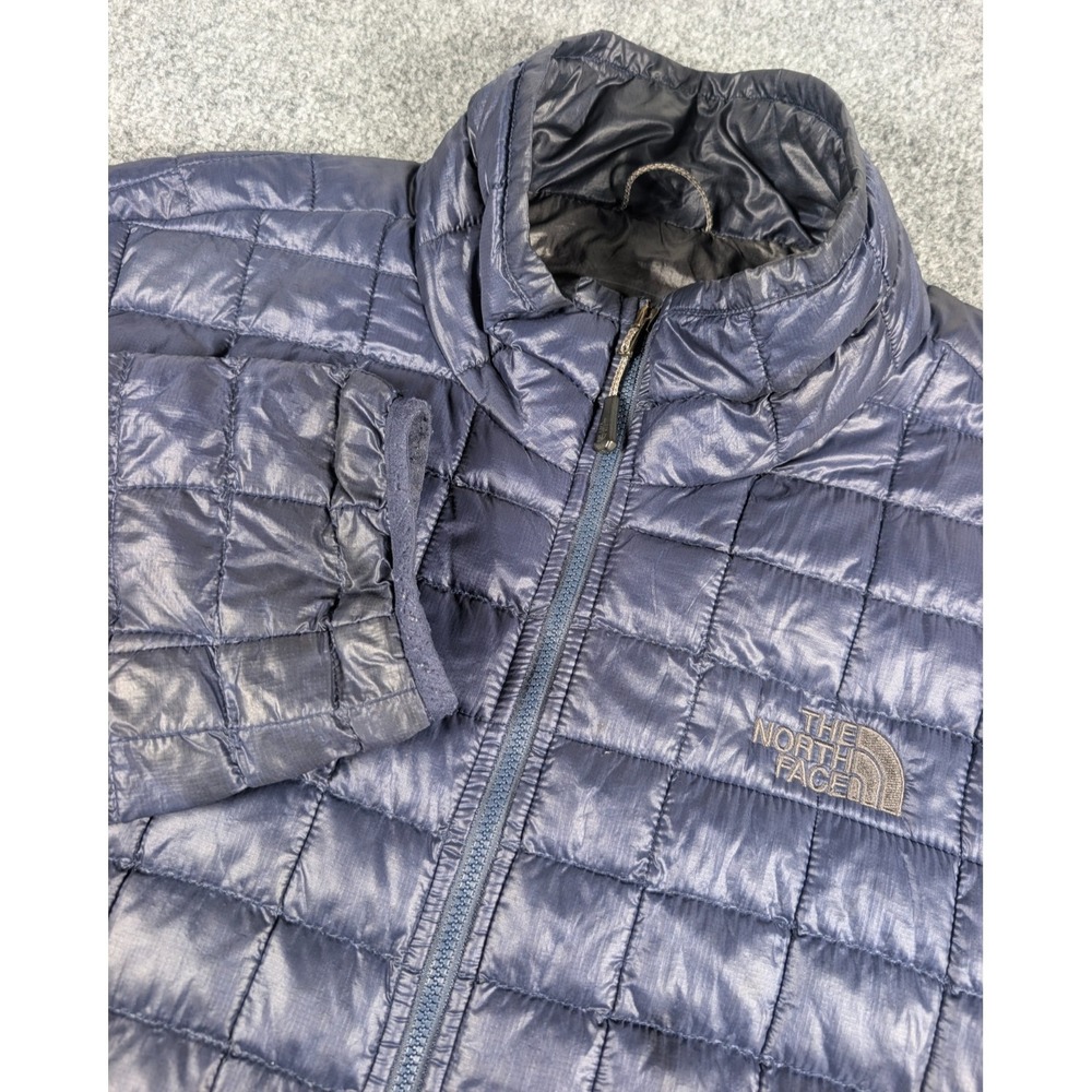 The North Face‎ Thermoball Eco Jacket Mens XL Navy Blue Puffer Winter Coat FLAWS